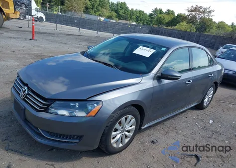 2012 Volkswagen Passat 2.5L S from USA, damaged, VIN 1VWAP7A34CC061143